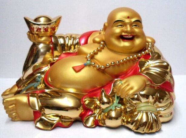God Hotei ist ein wirksames Amulett für Reichtum, Glück und Glück